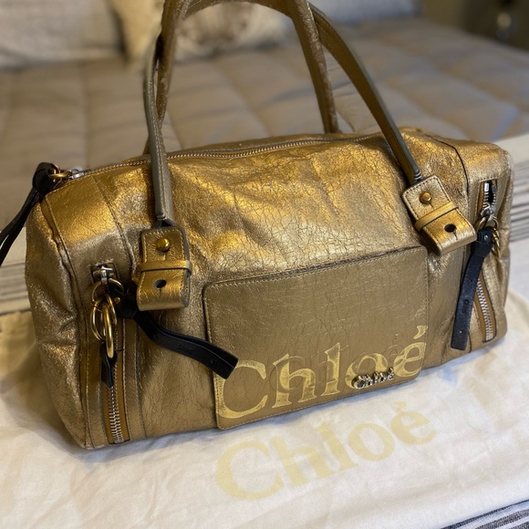 Chloe small leather duffel bag with dust bag - Picture 8 of 11